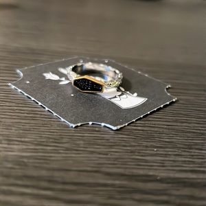 Coffin ring with skeleton